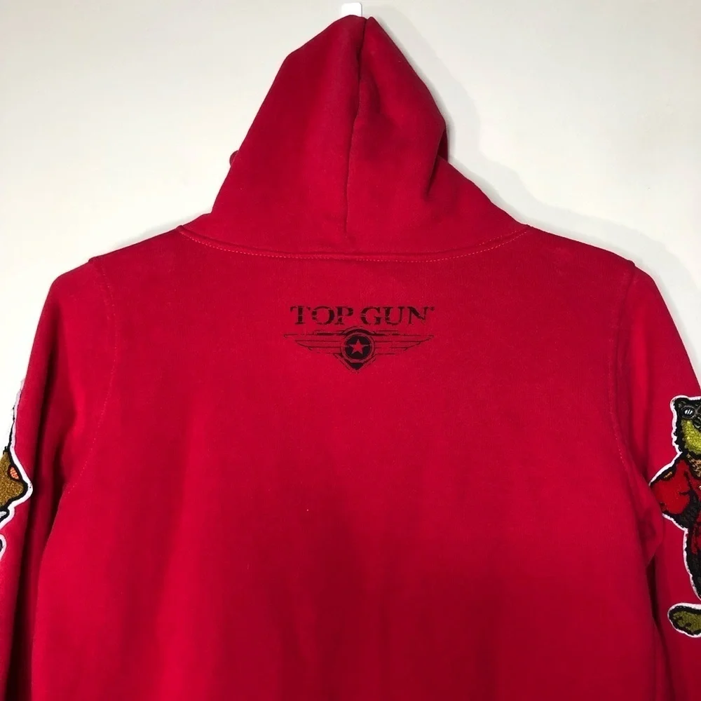 Top Gun ‘An American Icon’ Tomcat By’s Red Pull Over Hoodie SZ M.